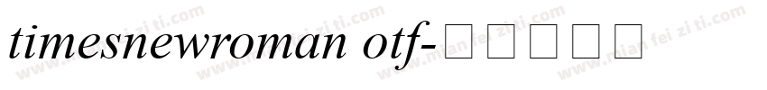 timesnewroman otf字体转换